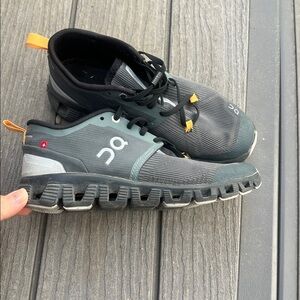 On Running Women’s Dark Gray and Yellow Sneakers